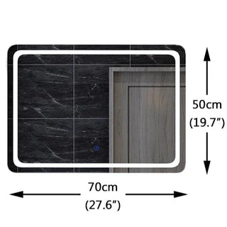 LED modern smart defogging bathroom mirror lifestyle view