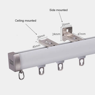 invisible curtain track premium aluminium rail silencing strip modern collection view