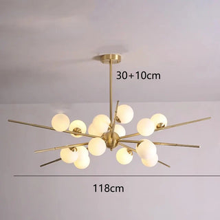 Aluminum Chandelier | Modern Living Room Lighting – Remote Control & Easy Installation