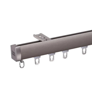 invisible curtain track premium aluminium rail silencing strip modern close-up