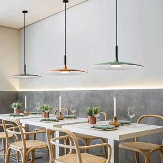 LED Pendant Light – Modern UFO Pendant Lamp with Colorful Oval Fixture