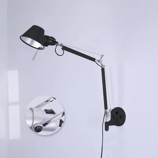 Black Wall Light – Adjustable Aluminum LED Reading Lamp with Directable Arm