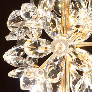 Modern Crystal Chandelier – Dimmable LED Pendant Light | Living Room Lighting