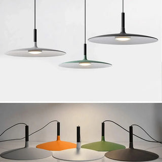 LED Pendant Light – Modern UFO Pendant Lamp with Colorful Oval Fixture