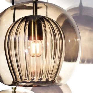 Nordic Glass Pendant Light – Modern Pendant Lighting with Iron Finish Lamp