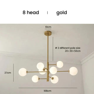 Gold Pendant Lamp – Adjustable Height Metal Pendant Light With LED Lighting