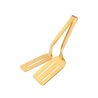 stainless steel tongs durable serving food tongs eco-friendly kitchen tools front view