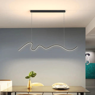 Black LED Pendant Light – Modern Pendant Lamp with Adjustable Color Temperature