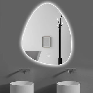 LED smart touch control bathroom mirror detail