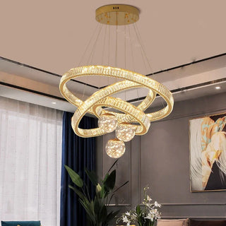 Modern Crystal Chandelier – Dimmable LED Lighting | Elegant Living & Dining Room Fixture