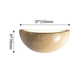 Yellow Stone Wall Light – Japanese Wall Sconce With Soft Ambient Lighting