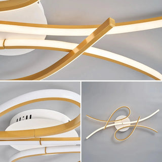 Linear Ceiling Light – Modern Dimmable LED Lamp with Remote Control Dimmer