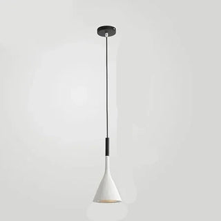 Conical Aluminum Pendant | Adjustable Cable Lighting - Matte Finish Light Fixture