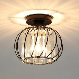 Vintage Ceiling Light – Black Steel Fixture | Energy Efficient Dining Room Lighting