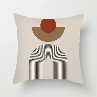 pattern pillowcases abstract cushion covers durable polyester cotton fabric macro view