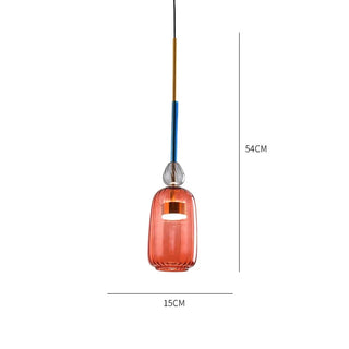 Colorful Pendant Lamp – Nordic Style Geometric Pendant Light with LED Energy Efficient Lighting