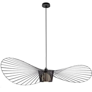 Straw Hat LED Chandelier – Modern Pendant Light | Elegant Dining Room Lighting