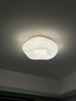 Handmade Silk Ceiling Lamp – Modern LED Recessed Dimmable Light Fixture