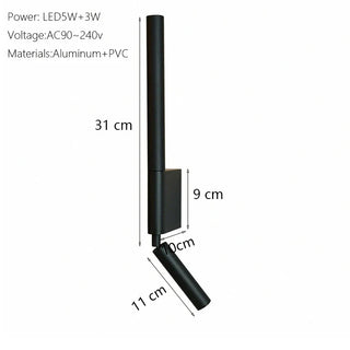 Minimalist LED Wall Light – Scandinavian Reading Lamp | Energy Efficient Lighting