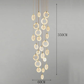 Suspension LED acrylique – Luminaire suspendu moderne pour éclairage de salon