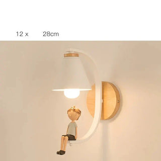Nordic Wall Sconce – Poetic Bedroom Wall Light | Iron, Wood & Resin Design