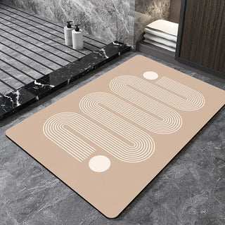 luxury eco-friendly diatom anti-slip bath mat front view
