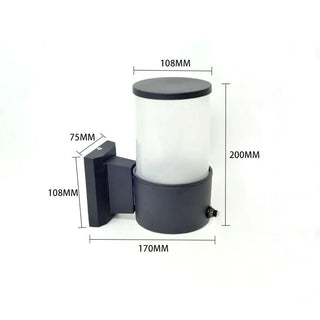 Outdoor Wall Light - Aluminum Exterior Wall Lamp With Energy Efficient LED Lighting