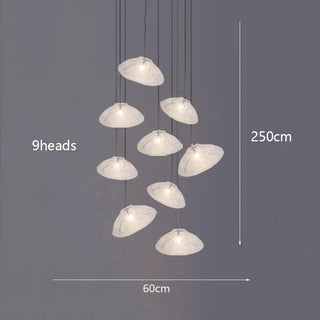 Modern Alloy Pendant Light – Dimmable LED Light with Remote Control for Dining Room Ambience
