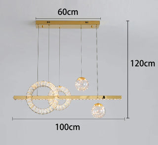 Modern Crystal Chandelier – Elegant Dimmable Lighting for Living Room Ambiance