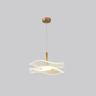 Modern LED Pendant Light – Scandinavian Gold Lampshade With Soft Ambient Lighting