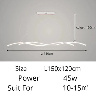 Modern LED Pendant Light – Minimalist Metal Pendant Lamp with Adjustable Lighting