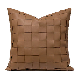 italian luxury cushion cover handmade woven 45x45 cm premium throw pillow front view