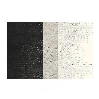 designer carpet rug modern area rug contrast slit pattern polyester floor covering front view