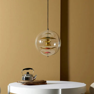 LED Sphere Pendant Light – Modern Pendant Light With Metallic Finish Lighting