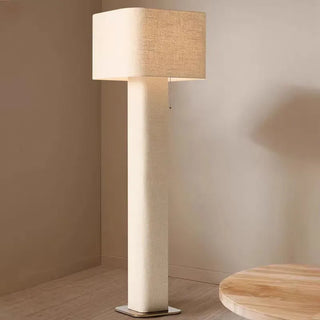 Fabric Floor Lamp – Modern Metal Wabi Sabi Lamp with Soft LED Lighting