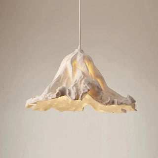 Vintage Pendant Lamp – Resin Lotus Leaves Retro Pendant Lamp with E27 LED Bulb
