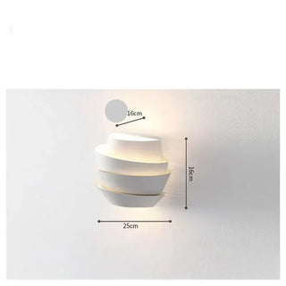 Nordic Wall Light – White Metal LED Modern Wall Lamp with Directional Lighting