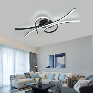 Linear Ceiling Light – Modern Dimmable LED Lamp with Remote Control Dimmer