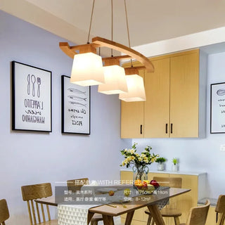 Wooden Pendant Light – Modern Japanese Pendant Lamp | Ambient Lighting Fixture