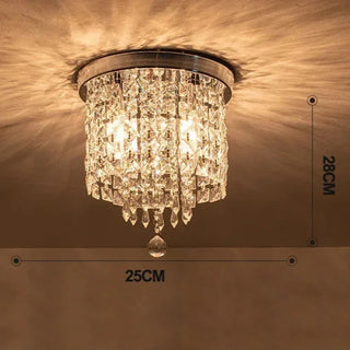 Modern Chandelier – Crystal Flower LED Lighting With Warm Ambiance | Gold Finish
