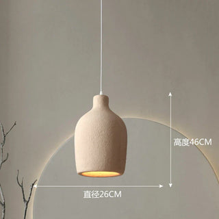LED Polymer Chandelier – Modern Pendant Light with Natural Polymer Shade