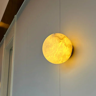 Marble Wall Light – Copper Wall Sconce with Unique Veining & Warm Light