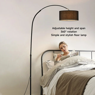 Adjustable Floor Lamp – Contemporary Living Room Lighting With Bulbs & Push Button Switch