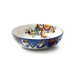 ceramic dinnerware set earthworks hand-painted plates artisan porcelain bowls amalfi coast front view