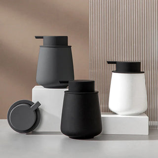 elegant ceramic soap dispenser 300ml durable bottle bathroom decor detail
