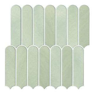 olive green tile panels eco vinyl pvc self adhesive matte wall covering front view