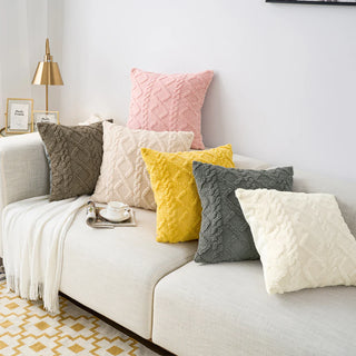 throw cushion covers tela nativa woven plush polyester decorative pillow cases lifestyle view