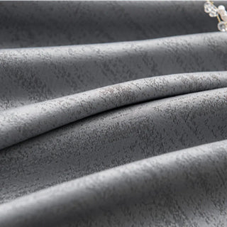 insulated blackout curtain scandinavian thermal luxury fog ash drapes detail