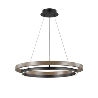 Modern Iron Chandelier – Minimalist LED Dining Room Lighting | Polished Fixture
