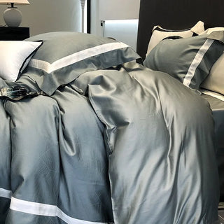 egyptian cotton duvet cover luxury bedding set serene escape tela nativa lifestyle view